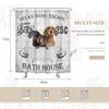 Lustige Hunde Duschvorhang Bauernhaus Vintage Niedlich Urkomisch Dackel Welpe Haustiere Badezimmer Set Badezimmer Bad Seife Modern Blasen