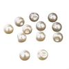 12Pieces Sturdy Plastic Fake Pearls Round Button for Clothing Accessories and Home Decoration