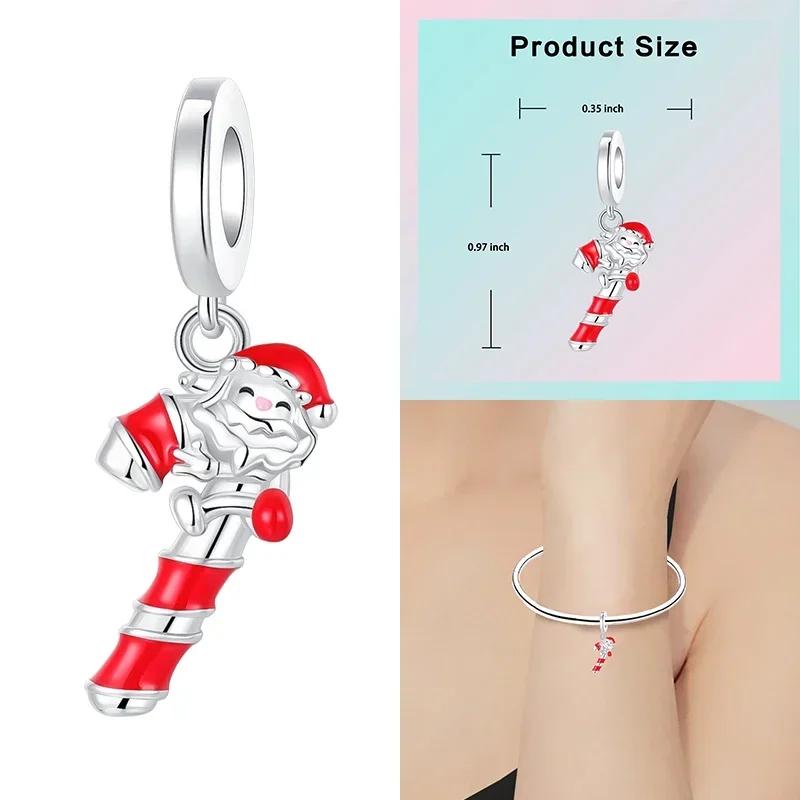 Christmas Charms Copper Christmas Tree Santa Claus Ice Boot Snowflake Pendant Beads Fit Bracelet Diy Jewelry