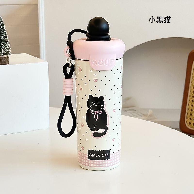 316 Stainless Steel Insulated Tumbler With Straw Lid 600ml Portable Vacuum Cup Women Kids Office Outdoor Travel