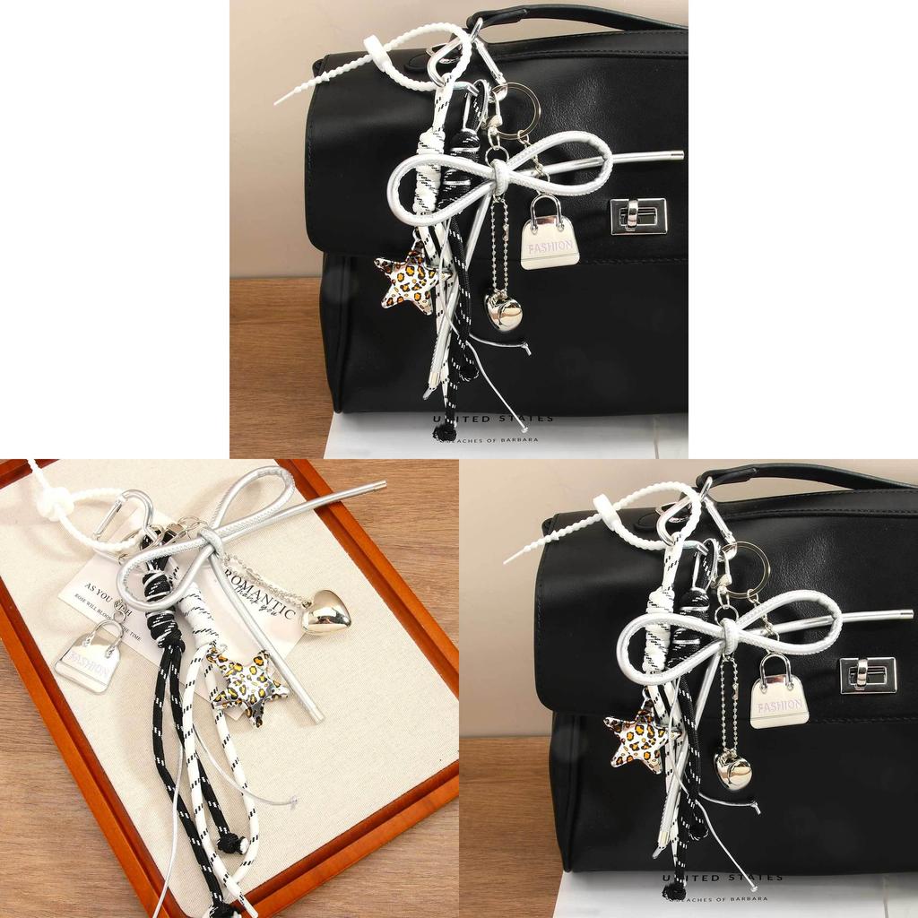 Miu Leopard Print Star Keychain For Personalized Bag Decor And Gift Ideas