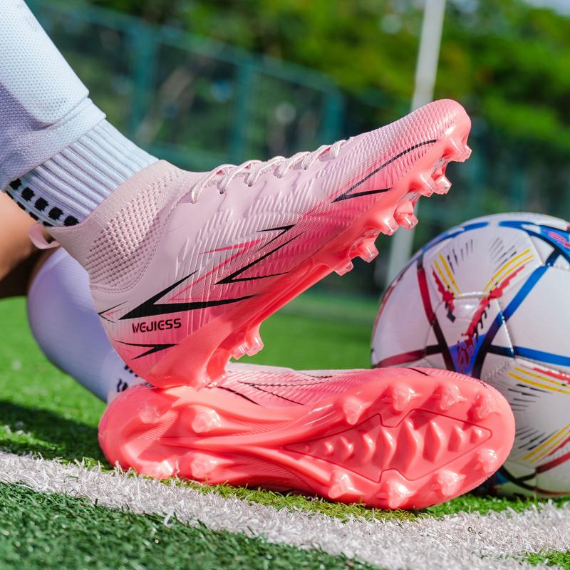 Unisex Fußballschuhe sind Schnürschuhe mit hochelastischen Socken, Trainingsschuhe für Kunstrasen und Outdoor-Sporttraining