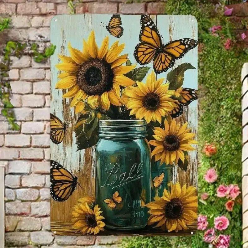 Vintage Metal Painting for Living Room Kitchen Studio Garage Wall Decor