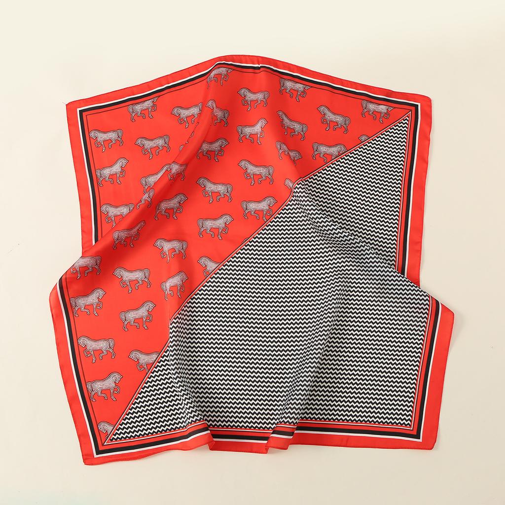 2024 New 70 CM Silk Shirt Decoration Small Square Scarf Fashionable And Versatile Commuting Scarf Neck Protection Scarf