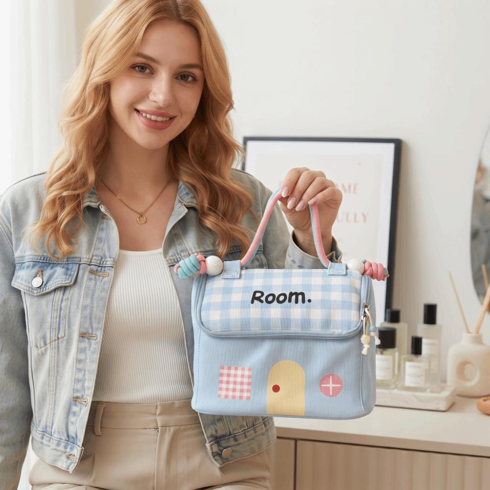 Waterproof Makeup Bag Large Capacity Storage Bag Stylish Portable Toiletry Organizer  Home Storage