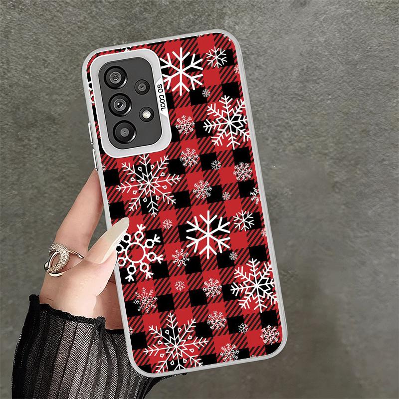 Snow Snowflake Winter Cold Shockproof Phone Case for Samsung A17 A16 A15 A14 A37 A57 A36 A56 A26 A35 A55 A25 A34 A54 A24 A13 A23