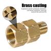 2 Stück Messing Gasadapter Konverter Gasleitung Adapter Rohrverbinder 1/4 x 3/8 Zoll Schlauchverschraubungen Verbinder für Gasherd