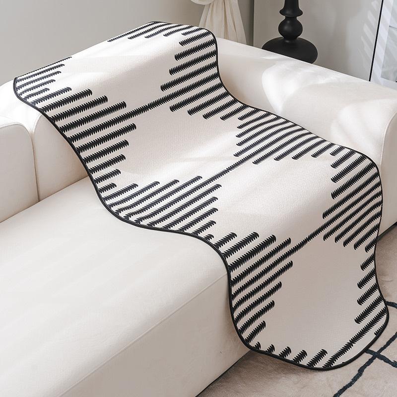 Special-Shaped Sofa Cushion, Universal In All Seasons, New  High-End Irregular Leather Sofa Cover, Non-Slip Cover Cloth Towel