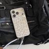 Korean Style Wild Leopard Print Phone Case for iPhone 14/15/16/17 Pro Max