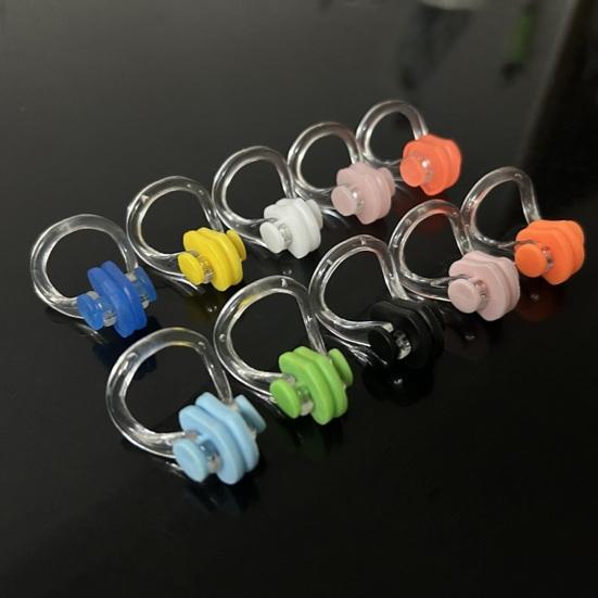 Silicone Swimming Nose Clip Waterproof Anti-slip Diving Swimming Nasal Clip Beginners Kids Adults Nose Stoppers Water Sports Training Gear