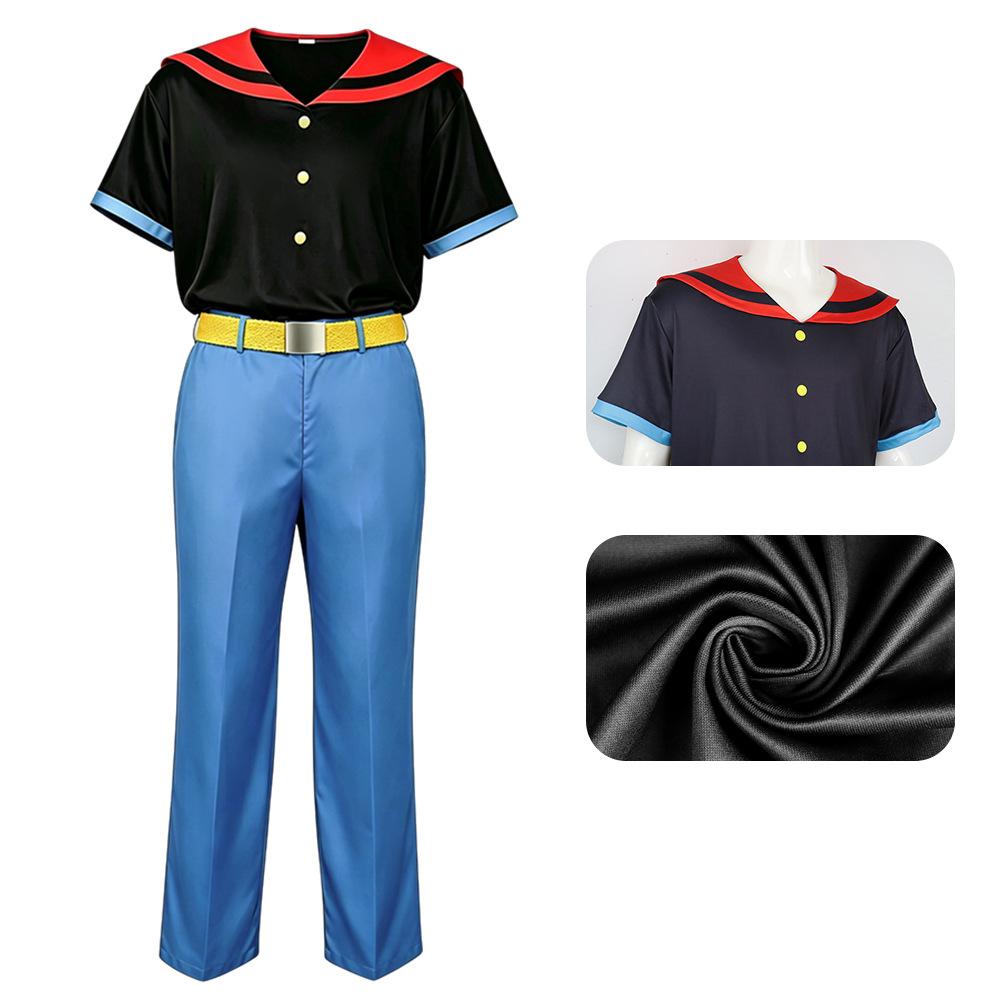 Popeye Sailor Cosplay Costume, Seaman Uniform