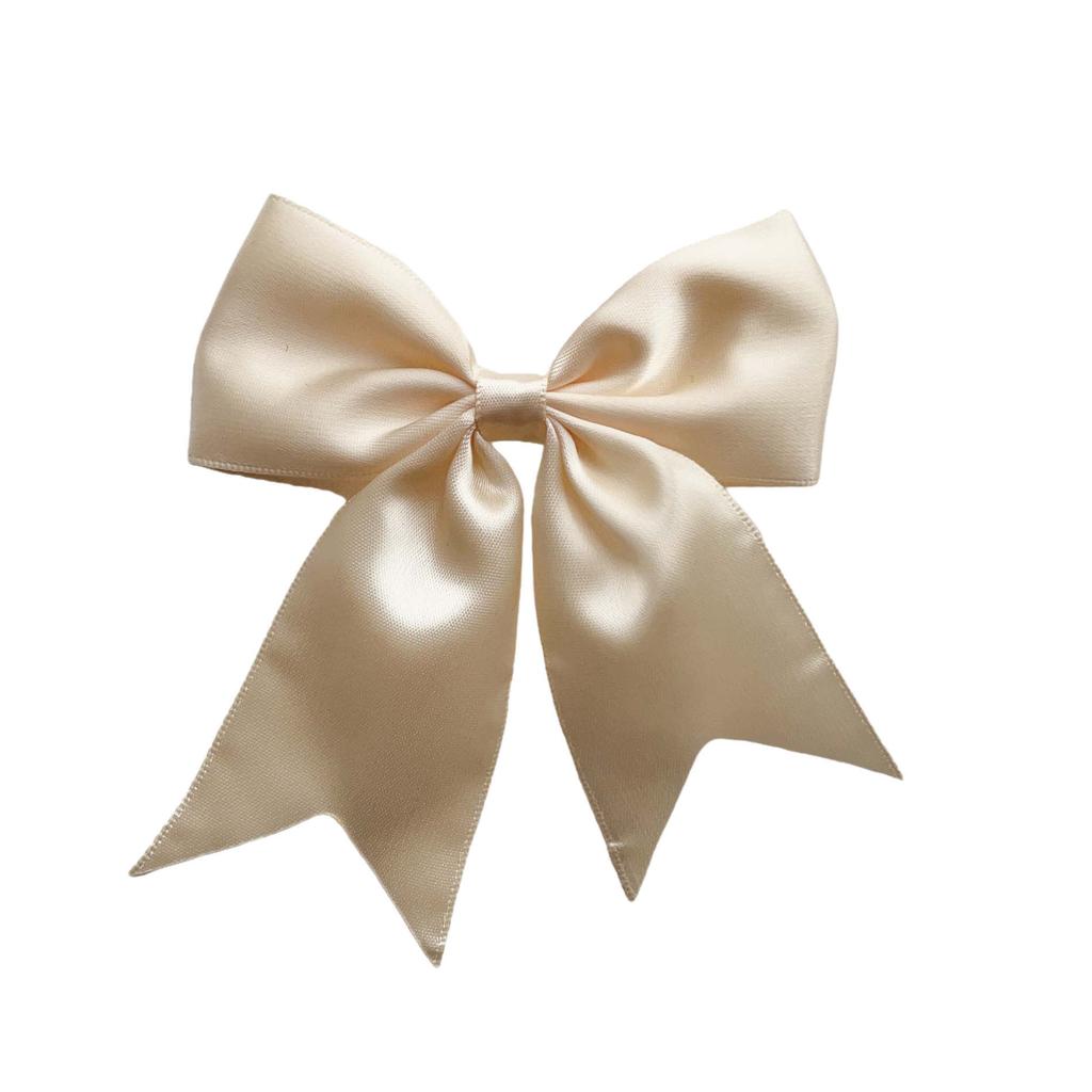 New Solid Color Ribbon Bows Hair Clip For Kids Girls Hairpins Barrettes Handmade Headwear Hair Accessories
