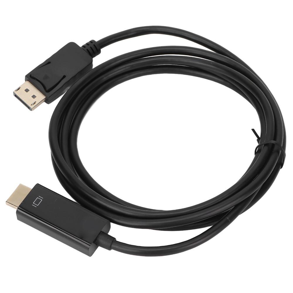 1.8m/5.9ft DisplayPort To HD Multimedia Interface Adapter 4K30HZ/1080P DP To HD Cable Monitor Use