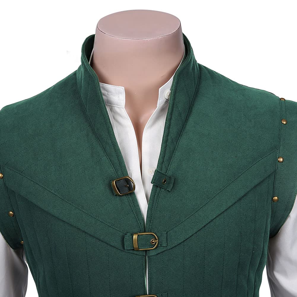 [mrcos] Flynn Rider Cosplay Costume for Men, Casual Wear, Halloween, Adult Costume, Events, Christmas, Amusement Parks (Small)