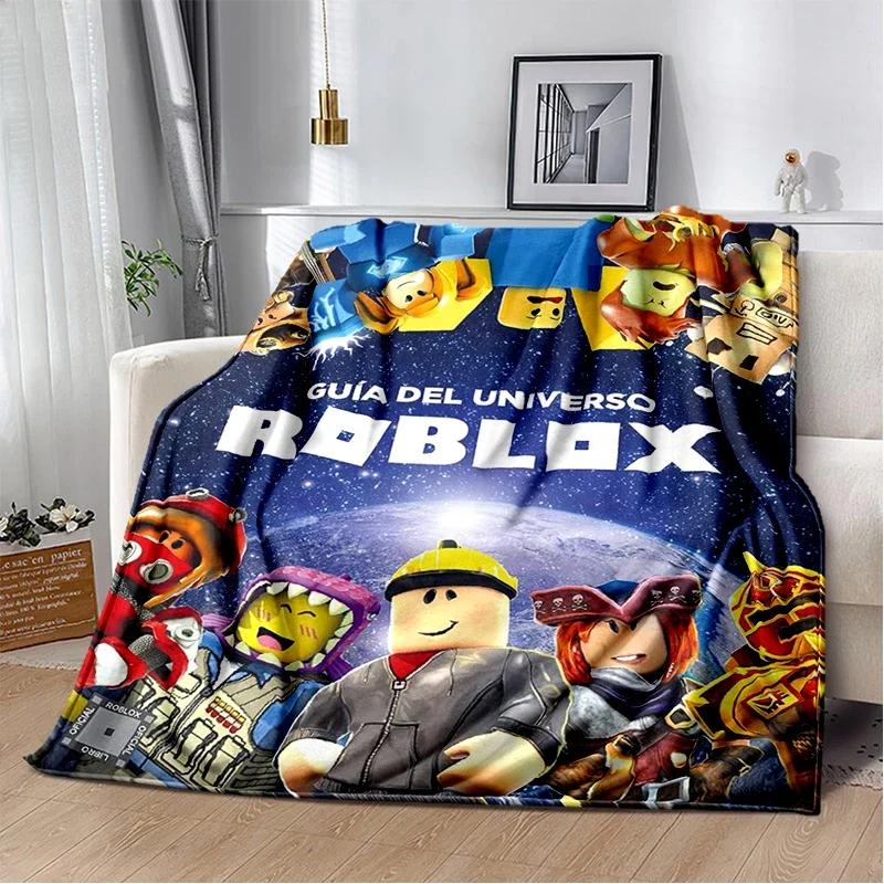 2025 New Style R-Robloxs Cartoon Game Gamer Soft Blankets,Keep Warm Throw Blanket Comfortable Blanket for Beds Sofa Home Bedroom