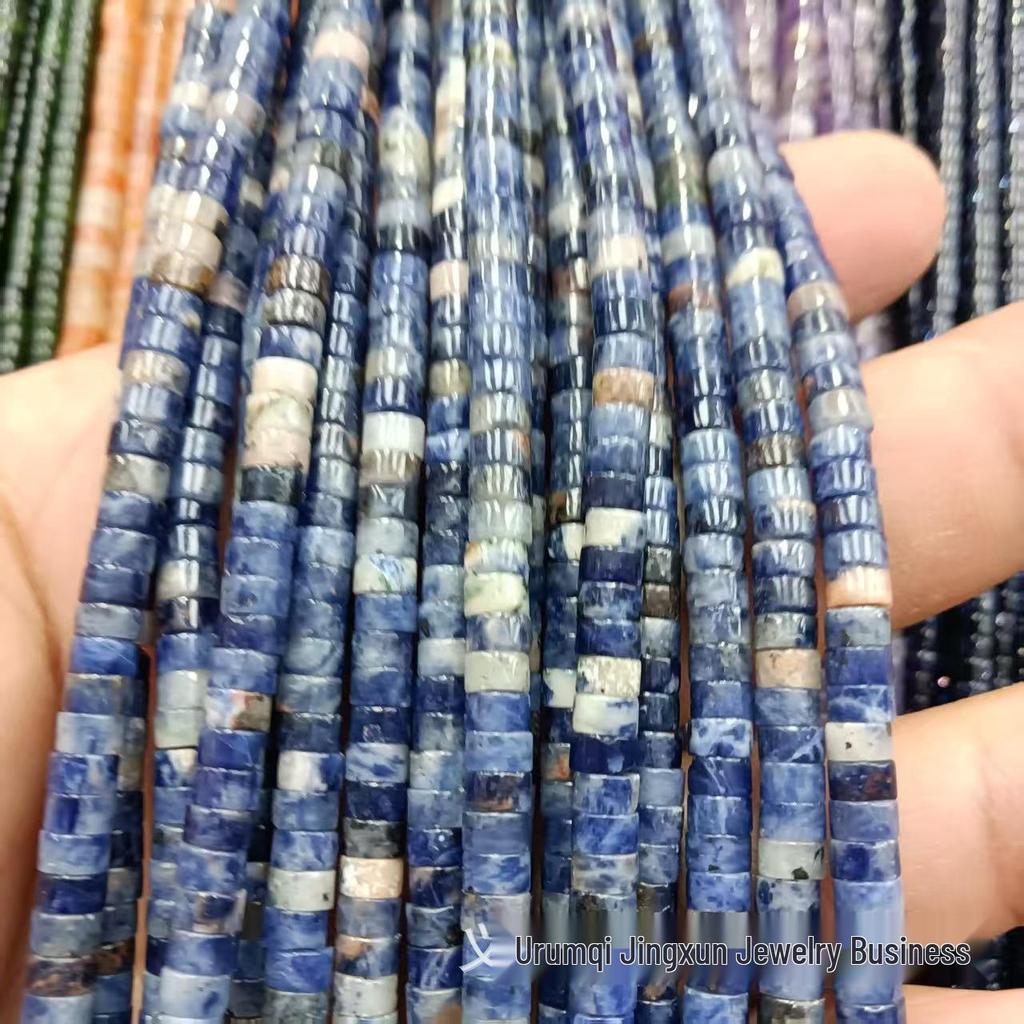 2x4mm Natural Agate Stone Separator Beads for DIY Jewelry Making - Loose Semi-Finished Accessories In Stock