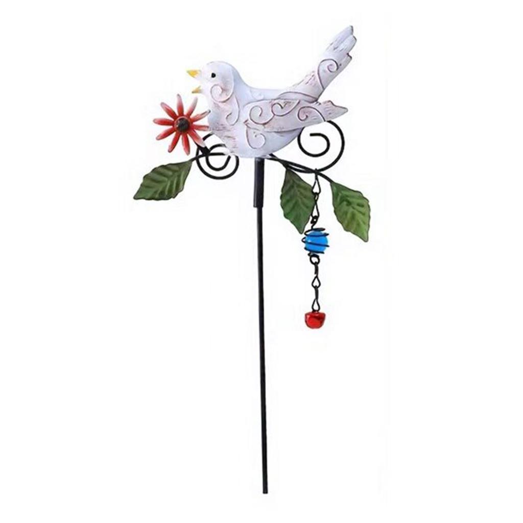 Metal Decorative Garden Stake Multi-Purpose Birds Decoration Metal Stakes Lovely Animal Yard Art Stakes For Terraces & Patios