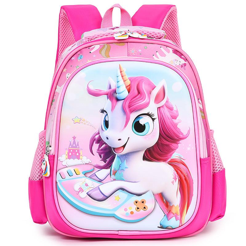 Spider Man Unicorn Elsa Kuromi Hello Kitty School Backpack With Lightweight Nylon And Air Cushion Straps For Preschool Children