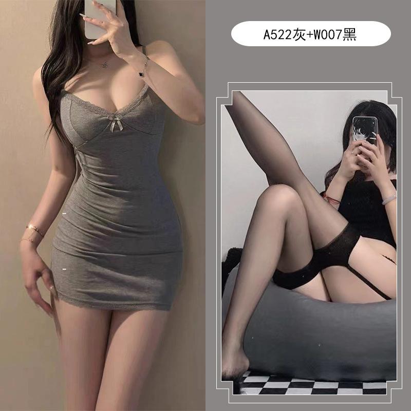 Sexy underwear pure desire suspender waist tight skirt flirting no temptation dress