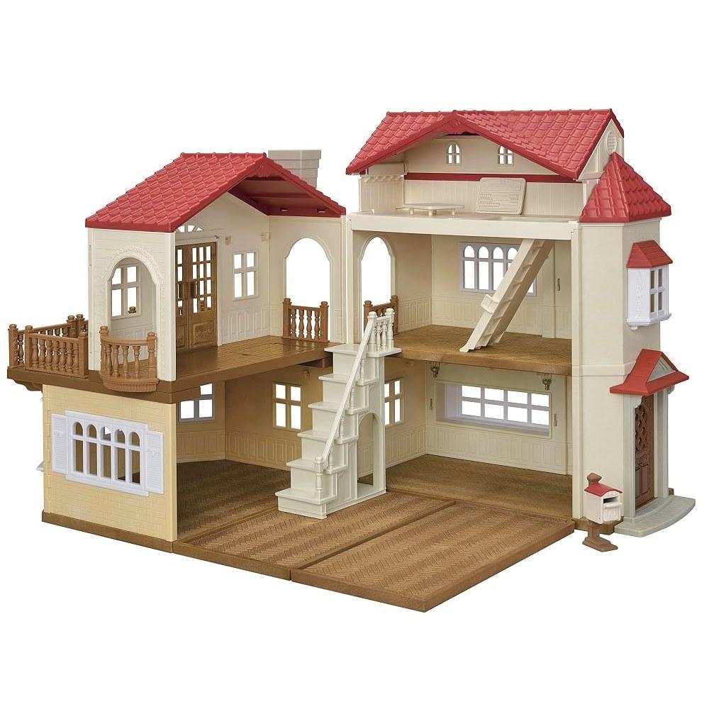 EPOCH Sylvanian Families Large Red Roof House - Secret Attic