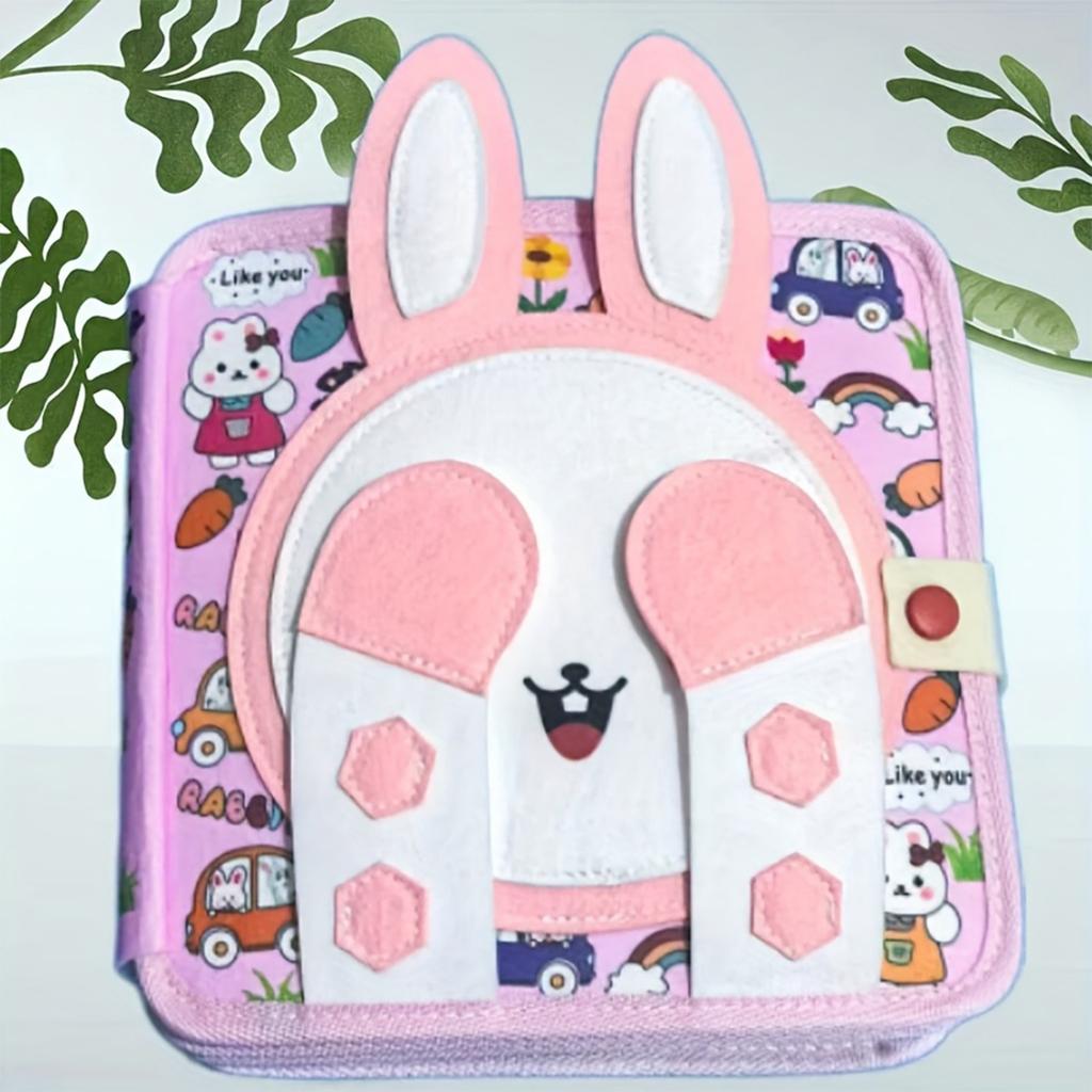 Bunny Book Quiet Book Early Education Enlightenment Baby Cloth Book Toy
