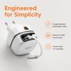 EU UK US Plug 65W Fast Charger Foldable Foot Universal Travel Adapter  Universal USB-C Devices