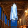 Idée Cadeau Rituel de Fête Décoration Fantôme Suspendu d'Halloween, Ornement à Suspendre Extérieur pour Jardin Porche Cour, Accessoires de Fête Résistants aux Intempéries Avant Effrayant
