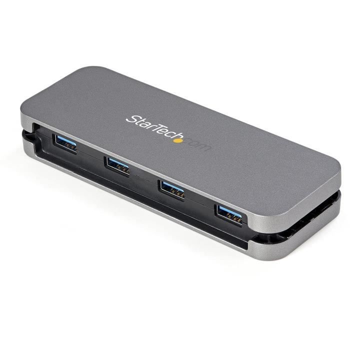 Hub USB - STARTECH.COM - HB30CM4AB - 4 Ports USB-A - Alimentation Bus - 5Gbps