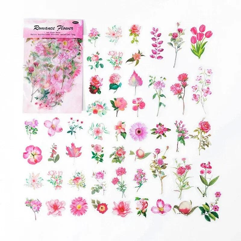 

100 шт./уп. Набор материалов для наклеек с растениями и цветами, Ретро, для коллажа в блокнот своими руками, серия Fower Said