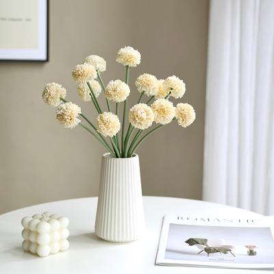 1pc Artificial Flowers Silk Mini Ball Chrysanthemum Home Room Wedding Bridal Bouquets Decor Valentine'day Outdoor Yard DIY Gifts