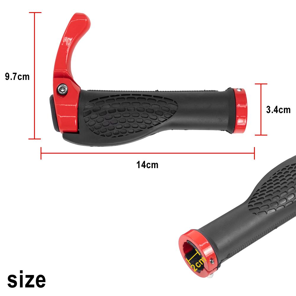 Electric Scooter Rubber Handlebar Grip Ergonomic Anti Skid Lock On Handle Cover Aluminum Alloy for Kaabo Wolf Modifited Parts