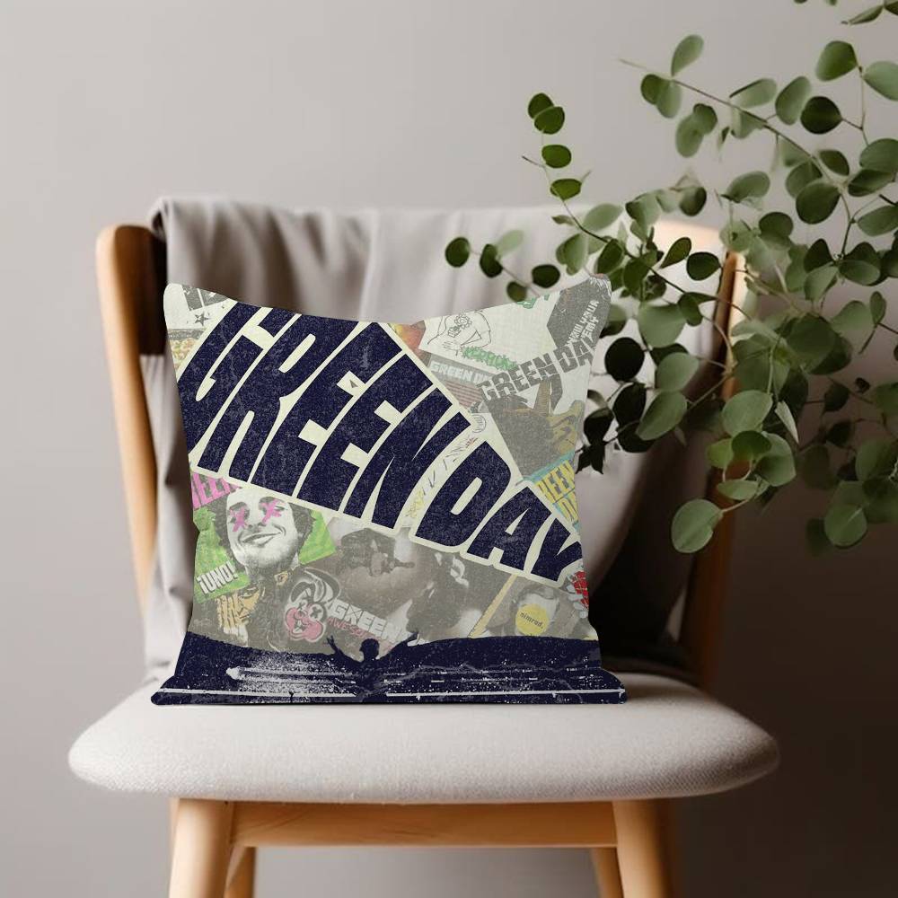 Green DayMusic Rock Band pillow cover sofa cushion cover home room decoration children gift
