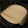 2PCS Front Seat Cover,Breathable Leather Cushion Protective Cover,Non-Slip Driver Seat Padded Storage Pocket,Most Car Universal Car