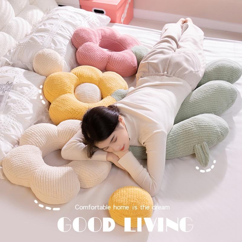 120cm Creative Soft Long Flower Pillow Plant Toys Cushion Plush Stuffed Sofa Floor Home Sofa Pillow Children Girls Gift