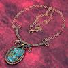 Copper Chrysocolla Necklace Copper Wire Wrapped Jewelry Adjustable Chain Necklace Gemstone Necklace Handmade Brand New Jewelry Gifts for Mom