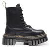 Thickened bottom hole Martin boots women's tire bottom locomotive leather short boots muffin bottom lace-up short boots