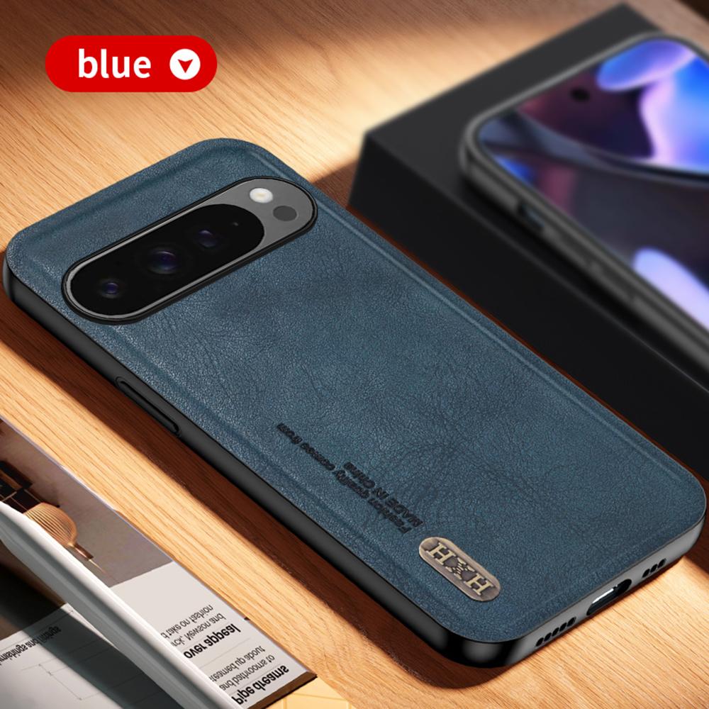 

Роскошный деловой кожаный чехол для Google Pixel 9 Pixel 9 Pro XL 9 Pro 9 Pro XL 5G матовый ретро кожаный автомобильный магнитный чехол для объектива противоударный защитный чехол For Pixel 9 5G
