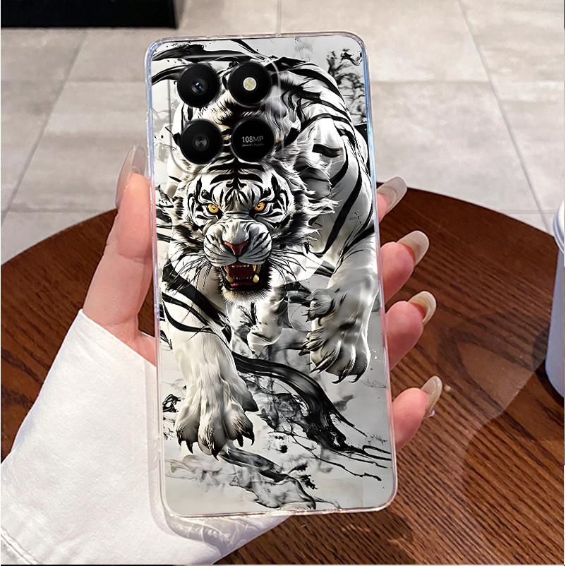 For Honor X7d Case Clear Luxury Cute Love Rabbit Funny TPU Soft Silicone Phone Case For HonorX7D X7 D 400 Smart 4G 5G Back Cover