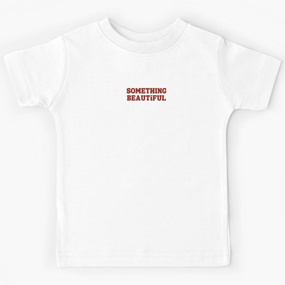 something beautiful sticker, pop music top Kids T-Shirt 140