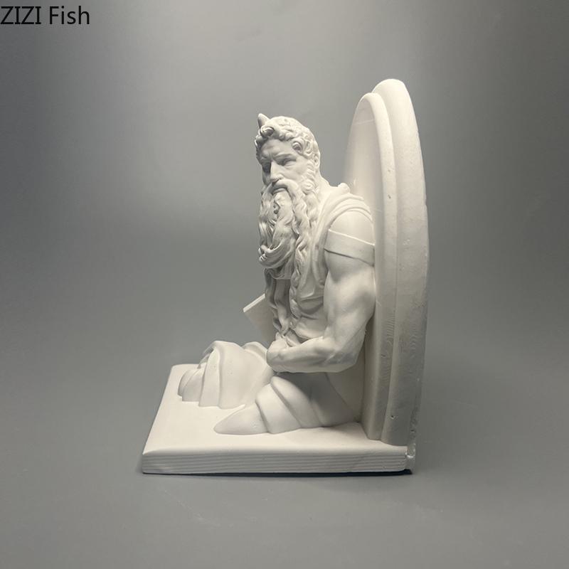 Moses The Prophet Plaster Statue Desk Decoration Artwork Figures Ornaments Moses Characters Sculpture Room Aesthetic Decor