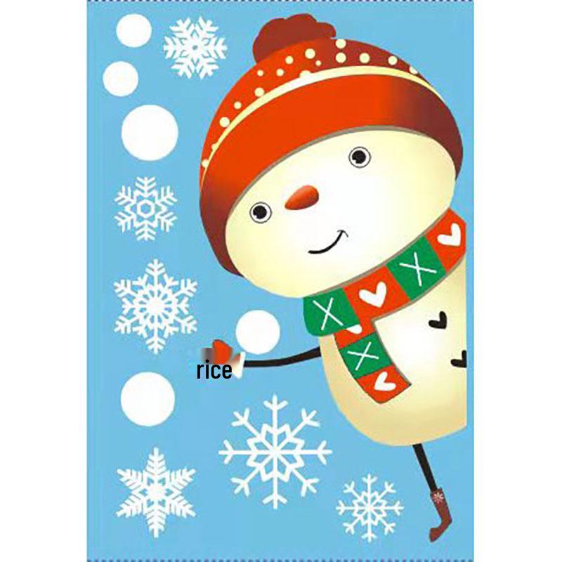 2025 Double-Sided Snowflake Static Glass Stickers - Christmas Window & Wall Decoration