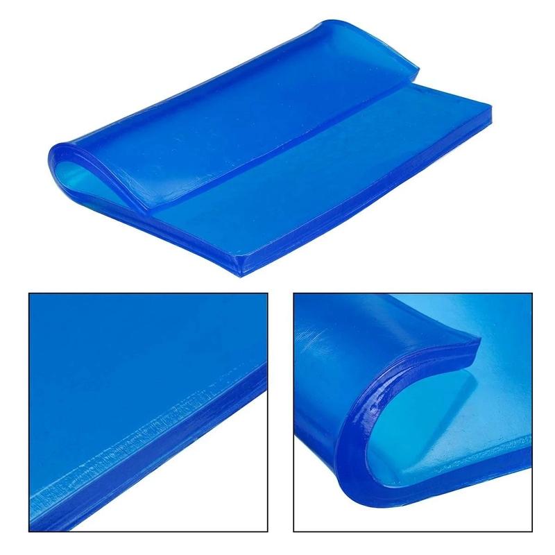 2CM Blue Motorcycle Universal Seat Cushion Gel Pad Cool Pad Shock Absorption Mat DIY Cut Cushion