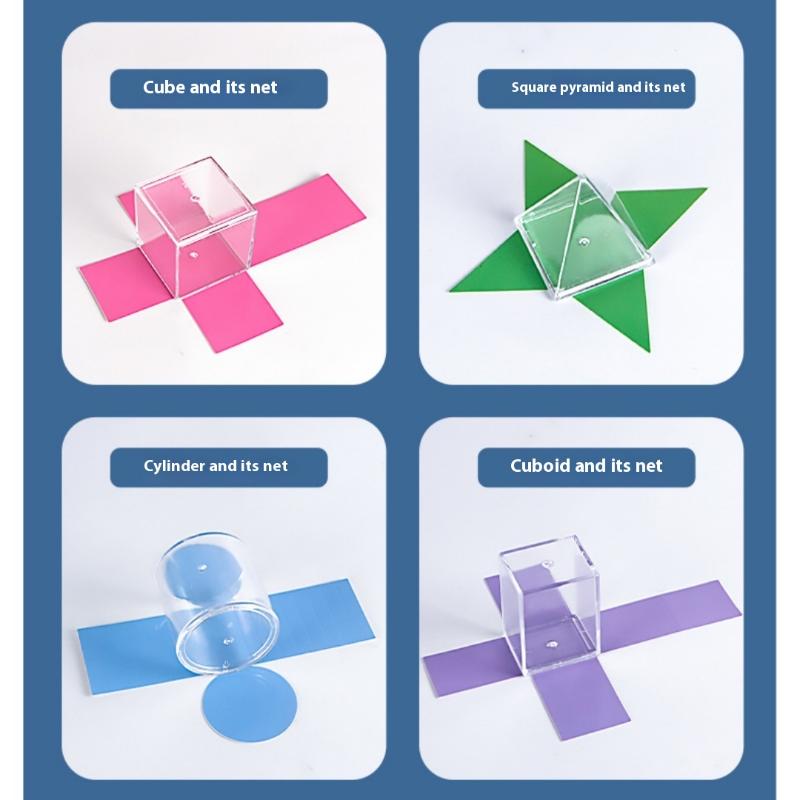 1 Set Stem Education Teaching Kits Geometry Demonstration Models Spatial Structure Visualization Tools