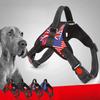 DRH No Pull Dog Harness Chest Plate Adjustable Heavy Duty Tactical Soft Padded Dog Harness for Small Medium Large Dogs Breeds