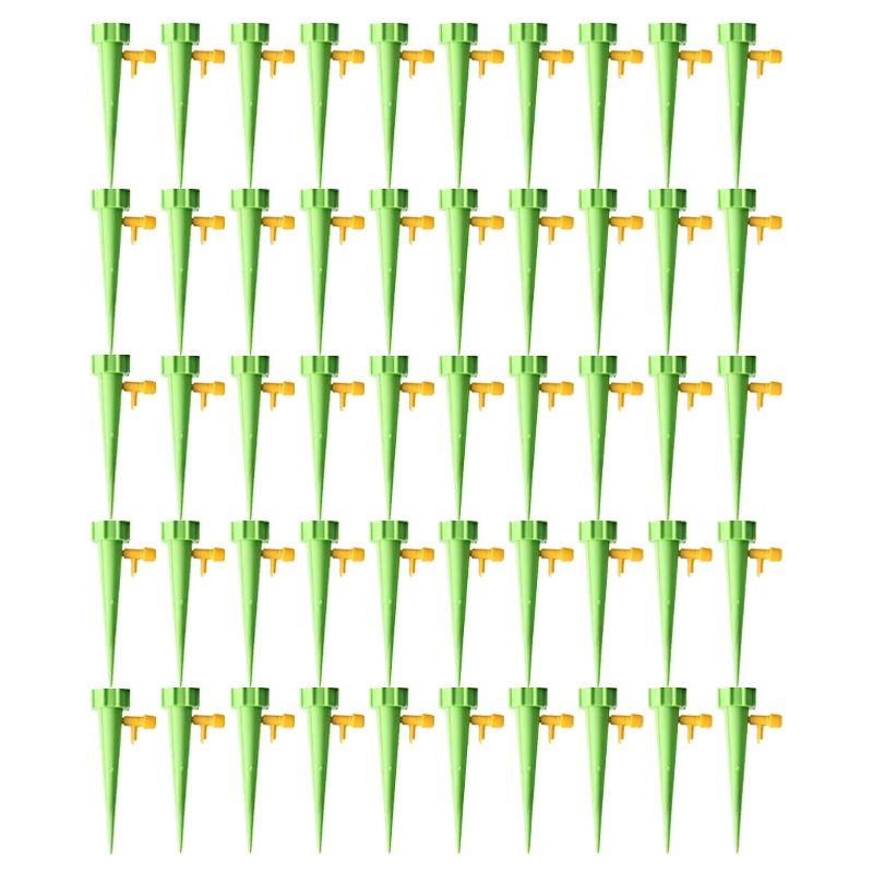 10-50PCS Drip Irrigation System Automatic Plant Waterer Adjustable Indoor Garden Office Plants Self Watering Stakes Timer Device