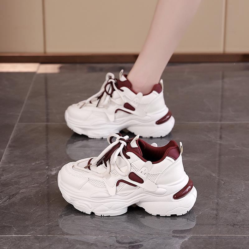 Dad Shoes Girl Spring and Autumn 2025 New Korean Version Versatile Student Running Sneakers Platform Shoes HHX-G27