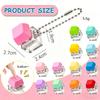 12-60 Pcs Single Keyboard Switch Fidget Keychain Bulk Clickable Stress Relief Buttons Mini Sensory Classroom Reward Gift