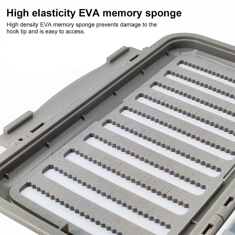 Water-Proof Fly Fishing Box Fly Lures Tackle Box Fly Fishing Baits Storage Case Storage Organizer Box for Vest Fly Fishing