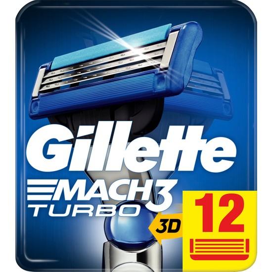 

Запасная бритва Gillette Mach3 Turbo, 12 шт.