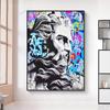 Pop Street Ölgemälde Zeus Graffiti Poster Wandkunst Home Dekoration Gemälde Wohnzimmer Moderne Ausgabe